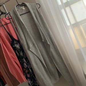 Gray sweater vest